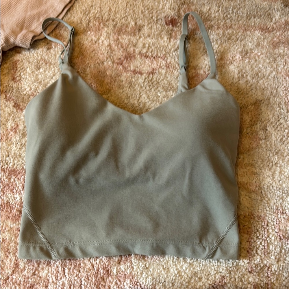 Lululemon Athletica Olive Crop Top